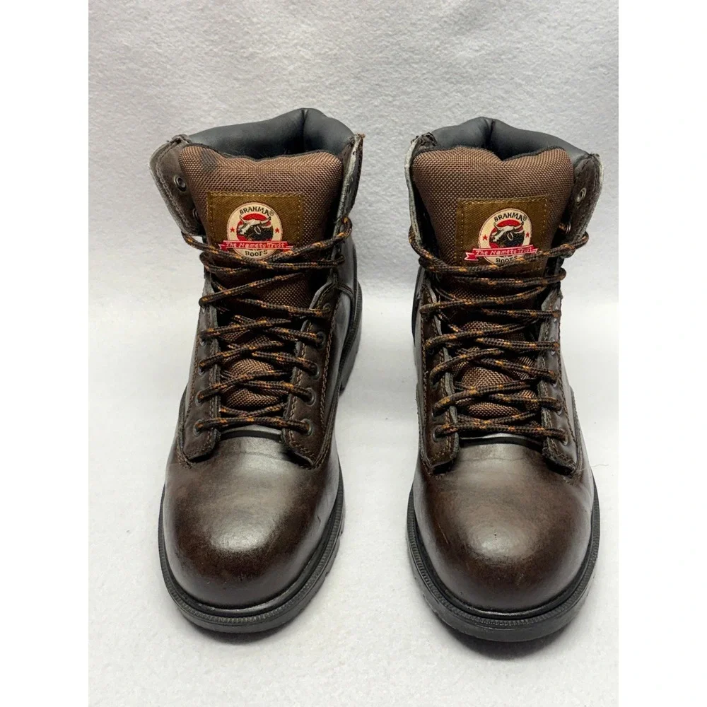Brahma Mens Steel Toe Work Boots Brown ASTM F2413-17 MNBR0340100 Size 9